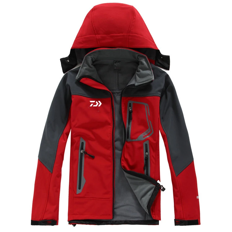 2020 New Daiwa Fishing Jacket Autumn Winter Fleece Warm Hiking Camping Fishing Clothing Men Waterproof Hooded DAWA Fishing Shirt
2020 New Daiwa Fishing Jacket Autumn Winter Fleece Warm Hiking Camping Fishing Clothing Men Waterproof Hooded DAWA Fishing Shirt
