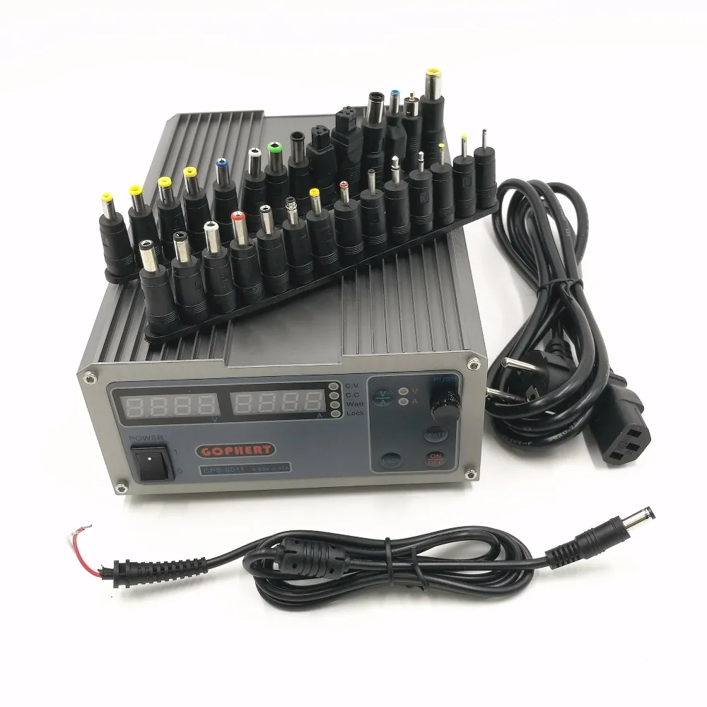 CPS-6011 60V 11A Precision PFC Compact Digital Adjustable DC Power Supply Laboratory Power Supply with 28pcs power adapter
CPS-6011 60V 11A Precision PFC Compact Digital Adjustable DC Power Supply Laboratory Power Supply with 28pcs power adapter