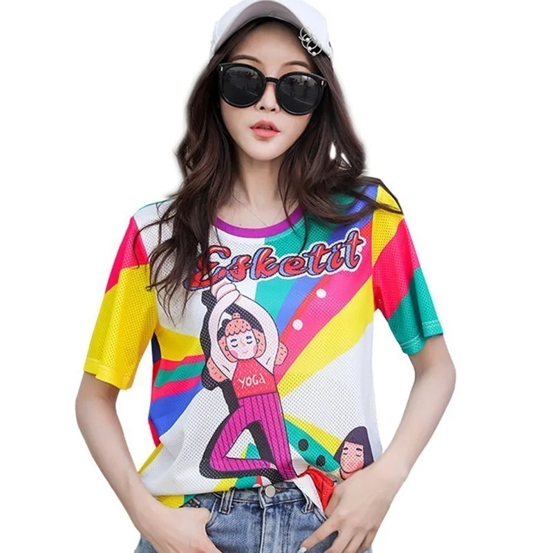 Women 2019 New Summer Tshirt Fashion Casual Loose Plus Size Breathable Multicolor Practicing Print T Shirts Korean Tees Tops 503
Women 2019 New Summer Tshirt Fashion Casual Loose Plus Size Breathable Multicolor Practicing Print T Shirts Korean Tees Tops 503