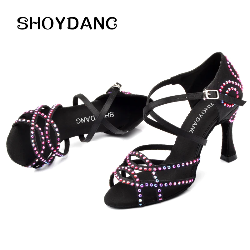 SHOYDANC zapatos de baile latino mujer; обувь для латинских танцев; женская обувь из шелкового атласа; профессиональная танцевальная обувь для сальсы; Танцев...
SHOYDANC zapatos de baile latino mujer; обувь для латинских танцев; женская обувь из шелкового атласа; профессиональная танцевальная обувь для сальсы; Танцев...
