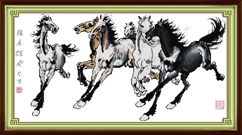 Fine horses(2) cross stitch kit cartoon canvas stitching embroidery DIY handmade needlework
Fine horses(2) cross stitch kit cartoon canvas stitching embroidery DIY handmade needlework