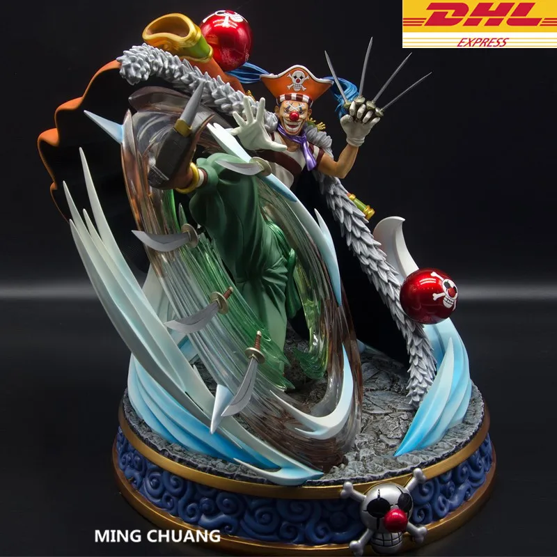 

ONE PIECE Statue Seven Warlords Of The Sea Buggy Bust Clown Roger Friend GK 33CM Action Figure Collectible Model Toy BOX J387