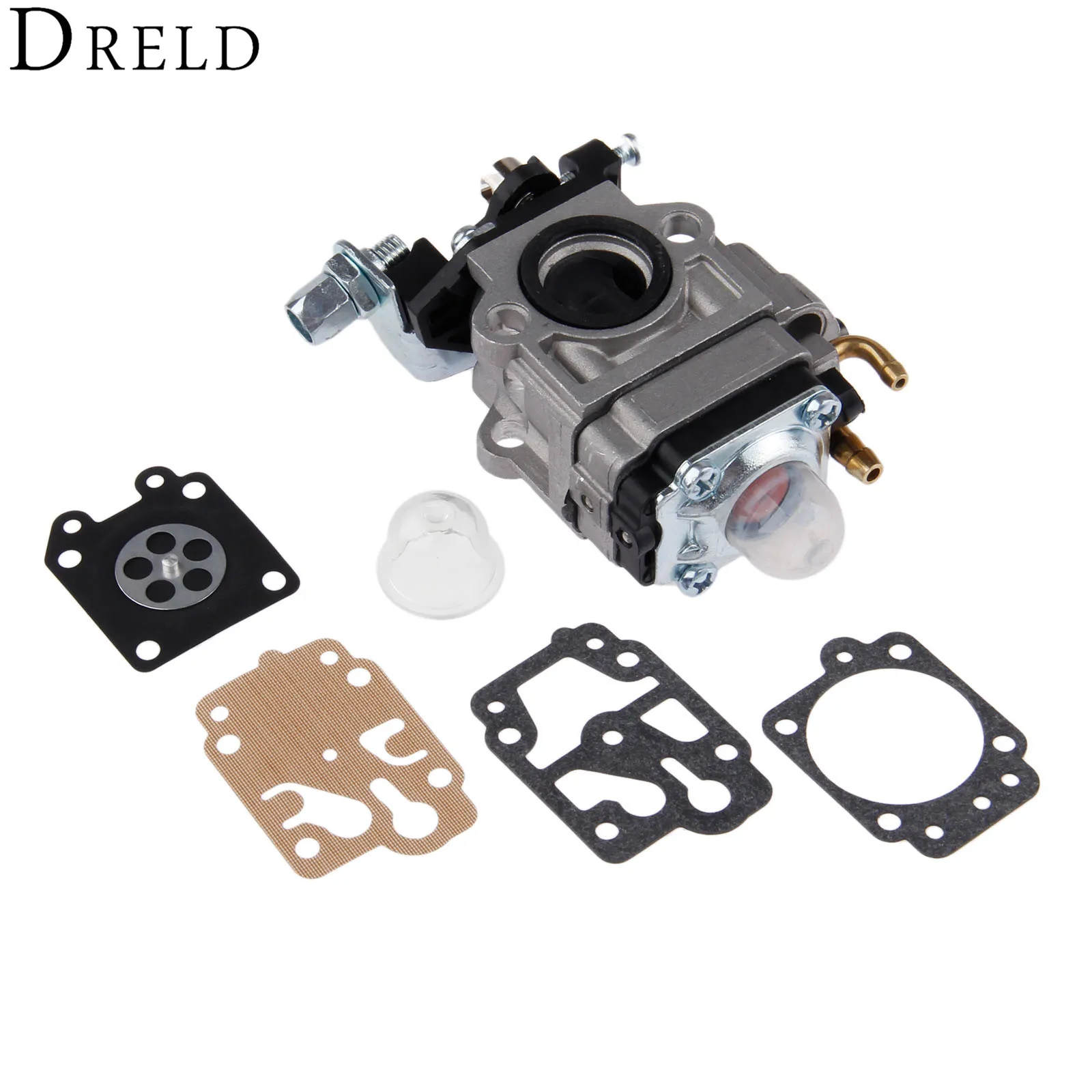Карбюратор DRELD для газонокосилки с комплектами ремонта DMP15 43CC 52CC CG430 CG520 BC430 BC520