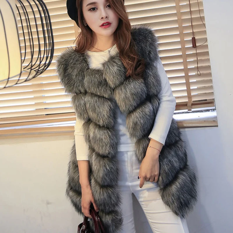 High quality Fur Vest Luxury Faux Fox Warm Women Coat Winter Fashion Women Fur Coat Jacket Gilet Veste PC043
High quality Fur Vest Luxury Faux Fox Warm Women Coat Winter Fashion Women Fur Coat Jacket Gilet Veste PC043