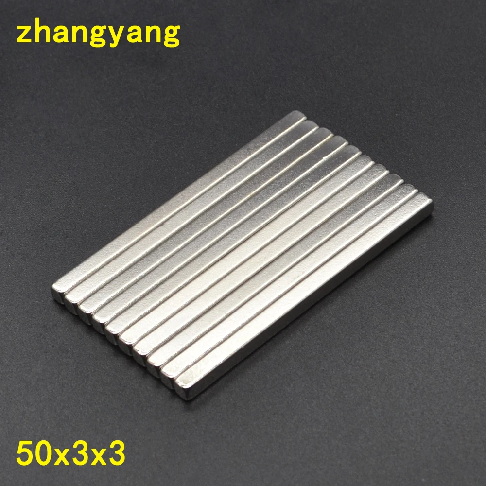 Free Shipping 100PCS 50x3x3 Neodymium Block Magnets 50mm x 3mm x 3mm N35 Rare Earth NdFeB Rectangular Cuboid Magnet 50*3*3 mm
Free Shipping 100PCS 50x3x3 Neodymium Block Magnets 50mm x 3mm x 3mm N35 Rare Earth NdFeB Rectangular Cuboid Magnet 50*3*3 mm