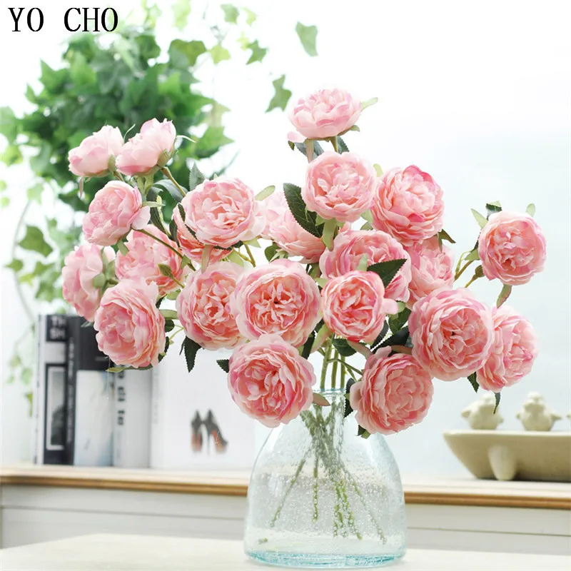 YO CHO Artificial Flowers Peony White Pink Red Wedding Rose Artificial Peony Silk Flowers Bouquet Home Garden Decorations Flower
YO CHO Artificial Flowers Peony White Pink Red Wedding Rose Artificial Peony Silk Flowers Bouquet Home Garden Decorations Flower