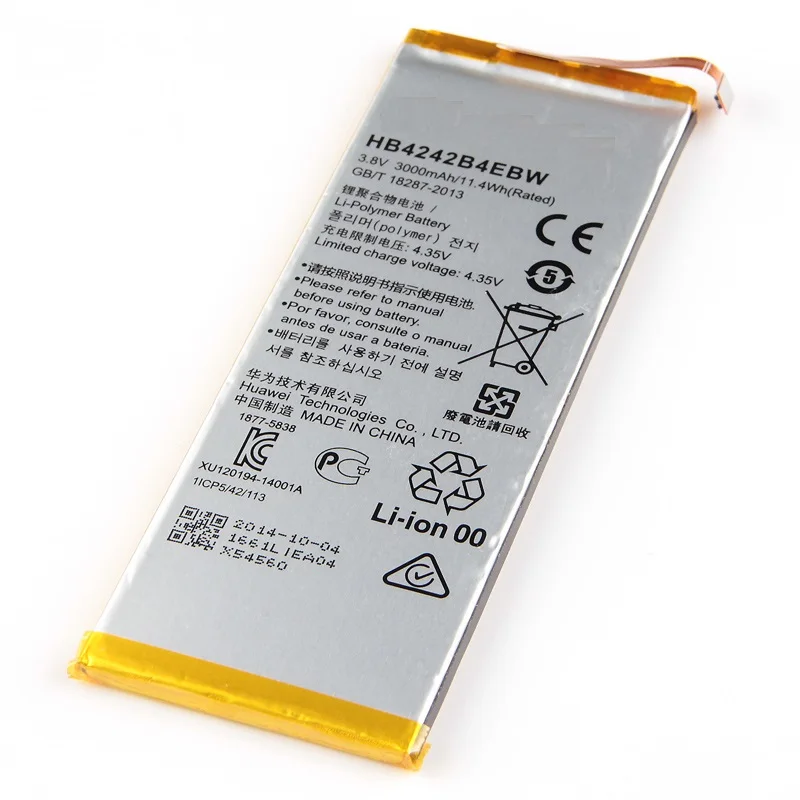 HB4242B4EBW литий-ионный аккумулятор для телефона Huawei honor 6 H60-L01 H60-L02 honor 4X 3000mAh
HB4242B4EBW литий-ионный аккумулятор для телефона Huawei honor 6 H60-L01 H60-L02 honor 4X 3000mAh