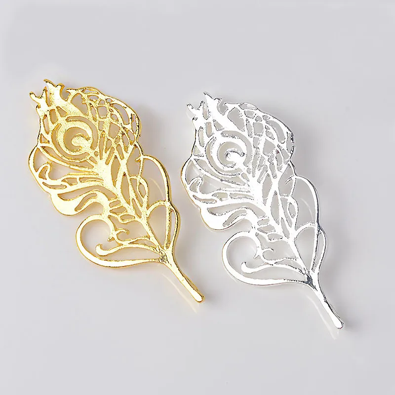 SEA MEW 30 PCS 6.3cm*2.7cm Fashion Metal Alloy Gold Silver Color Feather Connectors Charm For Jewelry Making
SEA MEW 30 PCS 6.3cm*2.7cm Fashion Metal Alloy Gold Silver Color Feather Connectors Charm For Jewelry Making