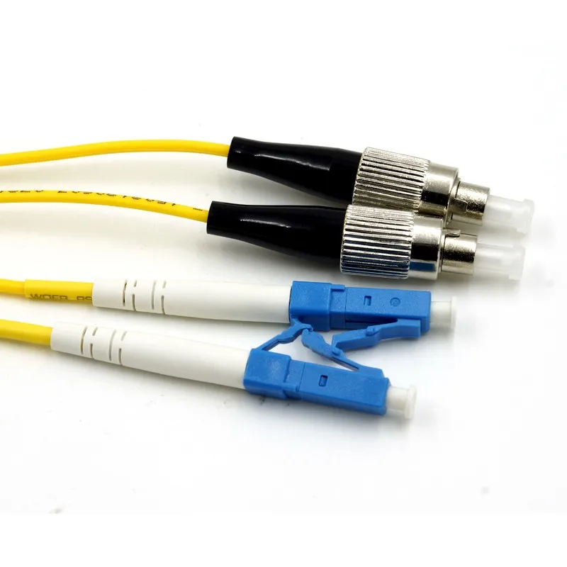 

10pcs LC TO FC PC UPC Fiber Optic patch cord single mode Duplex sm dx 3m meters 3.0mm PVC FTTH Optic Cable