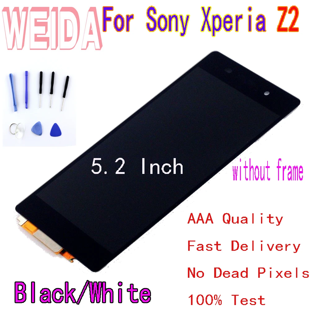 WEIDA 5.2" For Sony Xperia Z2 D6502 D6503 D6543 L50W D6502D LCD Touch Screen Digitizer Assembly WITHOUT frame Free tool
WEIDA 5.2" For Sony Xperia Z2 D6502 D6503 D6543 L50W D6502D LCD Touch Screen Digitizer Assembly WITHOUT frame Free tool