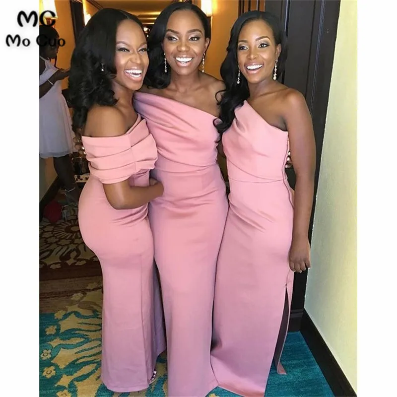 Wholesale 2019 South African Mermaid Bridesmaid Dresses One Shoulder Elastic Satin Slit Wedding Party Dress Bridesmaid Dress
Wholesale 2019 South African Mermaid Bridesmaid Dresses One Shoulder Elastic Satin Slit Wedding Party Dress Bridesmaid Dress