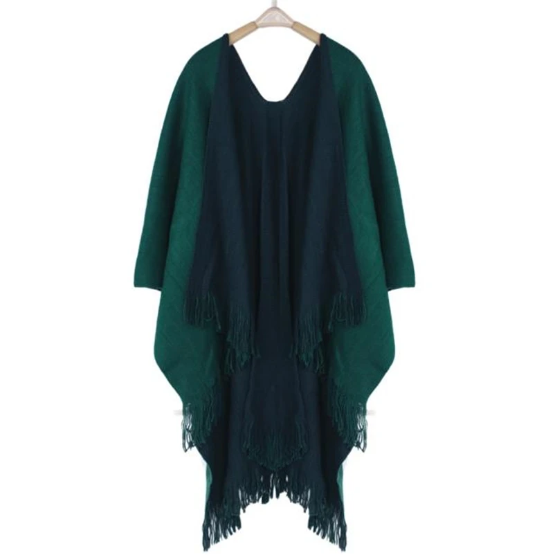 Hot Stylish Fashion Solid Winter Warm Women's Cashmere Knitted Poncho Capes Shawl Cardigans Sweater Coat For Women 5 Colors No21
Hot Stylish Fashion Solid Winter Warm Women's Cashmere Knitted Poncho Capes Shawl Cardigans Sweater Coat For Women 5 Colors No21