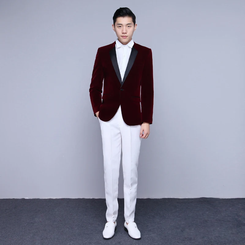 Chorus Performance Men 's Dress Moderator Costume Studio suit Slim stage Suit Men Long-Sleeved Men's Suits Dress Hosted
Chorus Performance Men 's Dress Moderator Costume Studio suit Slim stage Suit Men Long-Sleeved Men's Suits Dress Hosted