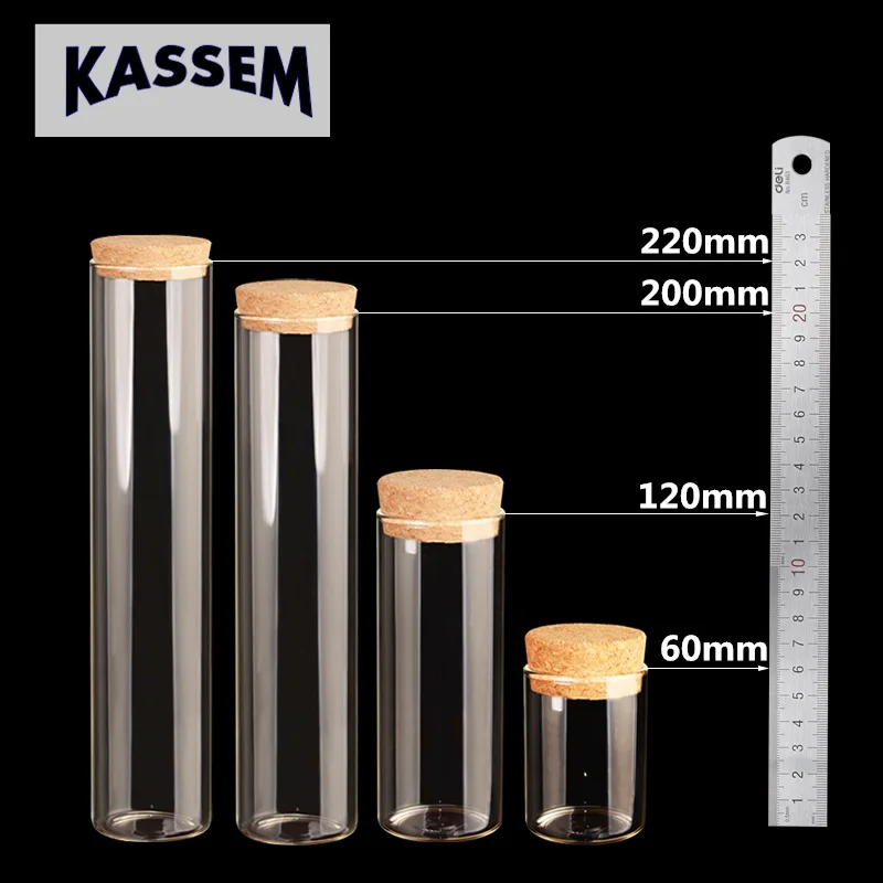 47*220mm 250ml Glass Bottles Vials Jars Test Tube With Cork Stopper Empty Glass Transparent Clear Bottles 10pcs
47*220mm 250ml Glass Bottles Vials Jars Test Tube With Cork Stopper Empty Glass Transparent Clear Bottles 10pcs