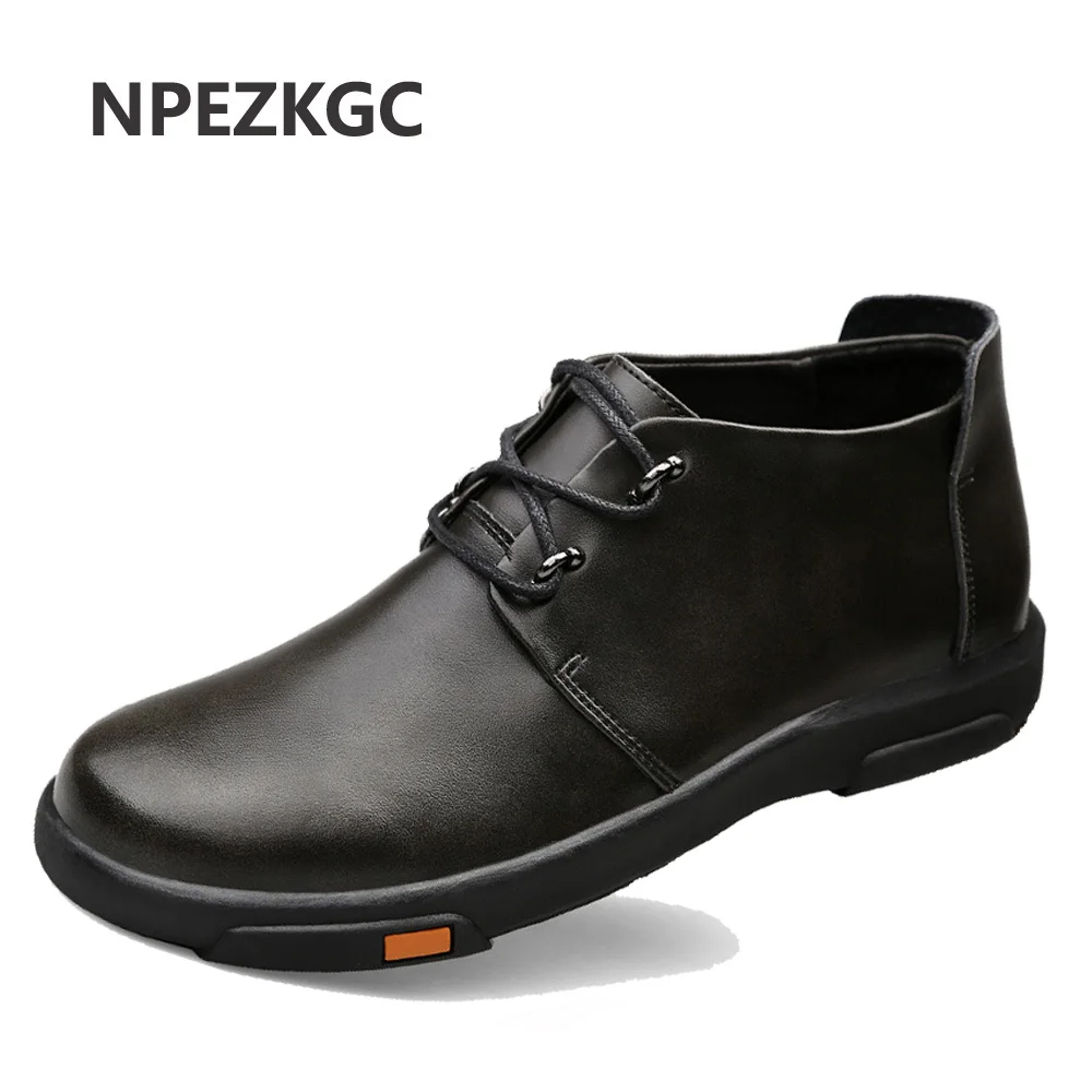NPEZKGC Genuine Leather Men Boots Autumn Winter Ankle Boots Fashion Footwear Lace Up Shoes Men Business Casual High Top Men Shoe
NPEZKGC Genuine Leather Men Boots Autumn Winter Ankle Boots Fashion Footwear Lace Up Shoes Men Business Casual High Top Men Shoe