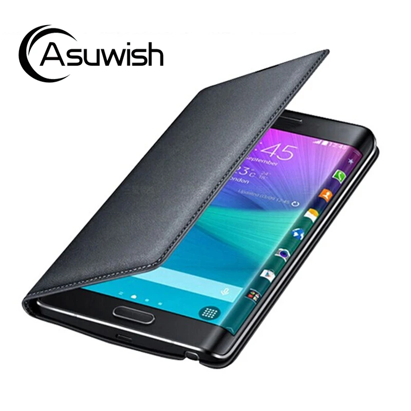 Flip Leather Phone Case For Samsung Galaxy Note Edge SM N915 N9150 N915FY N915A N915G Card Holder Wallet Back Cover|Бамперы| |