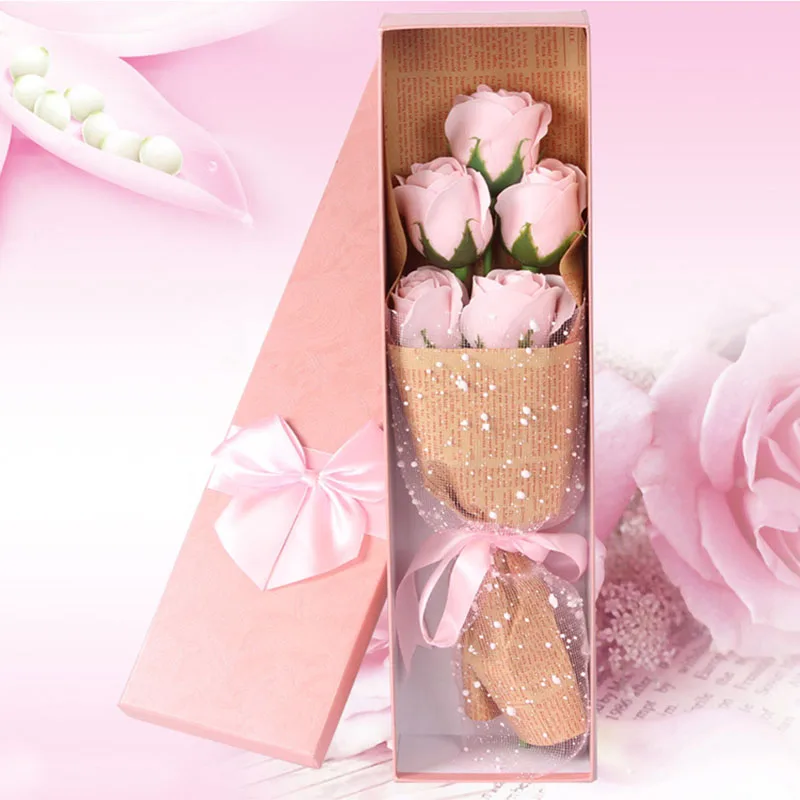 5pcs / Box Rose Flower Shaped Soap Bouquet Artificial Flowers Roses Soap Flower Gift Box Mother 's Day Gift Birthday Gift
5pcs / Box Rose Flower Shaped Soap Bouquet Artificial Flowers Roses Soap Flower Gift Box Mother 's Day Gift Birthday Gift