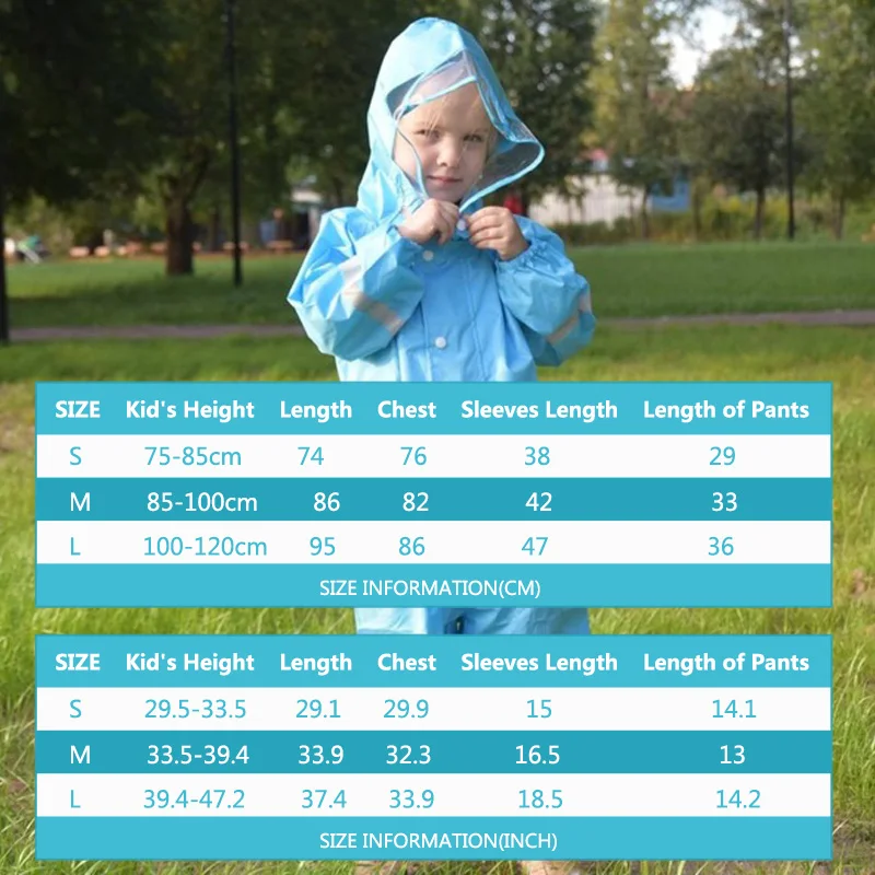 Модный водонепроницаемый комбинезон QIAN для детей 2 9 лет дождевик с капюшоном