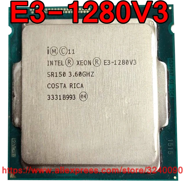 Оригинальный процессор Intel CPU Xeon E3 1280V3 3 60 ГГц 8 Мб 82 Вт четырехъядерный LGA1150