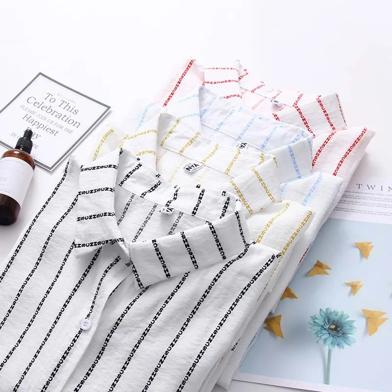Women Casual Long Sleeve Fashion Stripes Blouse 2019 Slim Work Shirts Women Office Tops Blusas Mujer Business Shirt
Women Casual Long Sleeve Fashion Stripes Blouse 2019 Slim Work Shirts Women Office Tops Blusas Mujer Business Shirt