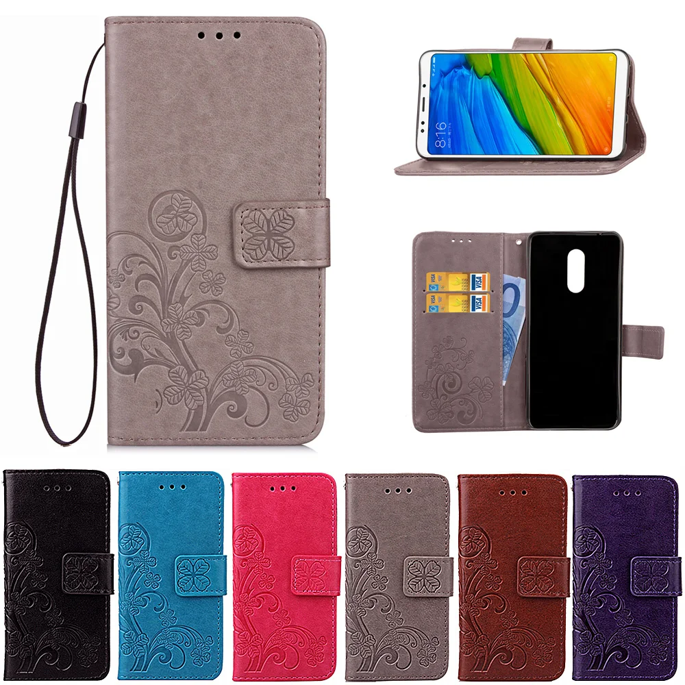 Чехол книжка из искусственной кожи для Xiaomi Redmi 5 Plus|phone cases|leather caseleather wallet case |