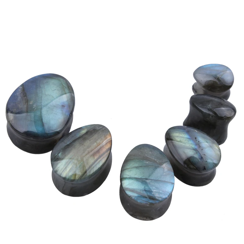 A Pair of Labradorite Stone Piercing Ear Plugs Flesh plugs Tunnels Expander Fashion Body Jewelry plug Stretch marks for tunnels
A Pair of Labradorite Stone Piercing Ear Plugs Flesh plugs Tunnels Expander Fashion Body Jewelry plug Stretch marks for tunnels