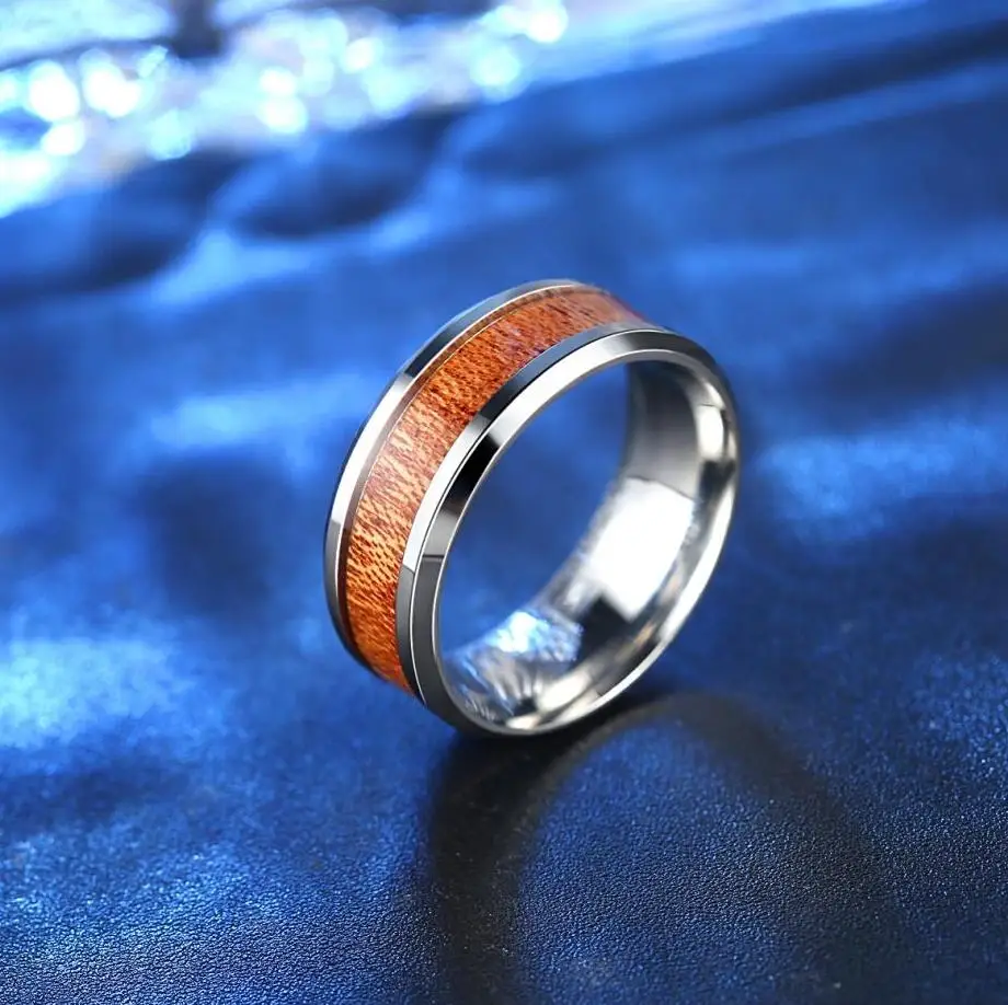 HPXmas Fashion Classic hot sell Titanium Wood stainless steel wedding Jewelry Rings for men male mood B78
HPXmas Fashion Classic hot sell Titanium Wood stainless steel wedding Jewelry Rings for men male mood B78