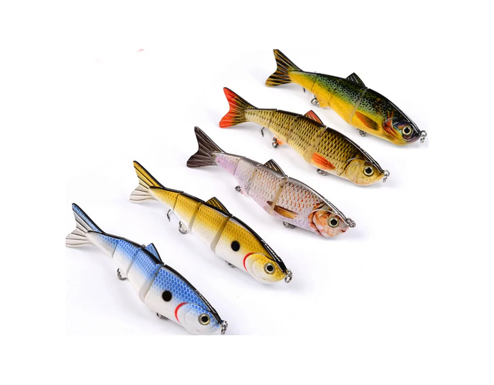 3PCS Multi section 5 Segment Fishing Fish Lure Swimbait Crankbait Minnow 12.5cm/19g
3PCS Multi section 5 Segment Fishing Fish Lure Swimbait Crankbait Minnow 12.5cm/19g