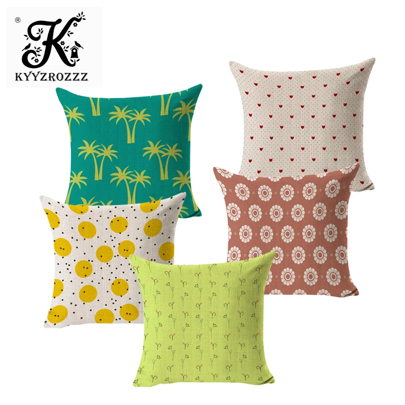 Small Fresh Printing Decorative Cushion Covers Square Cotton Linen Living Room Waist Pillow Capa De Almofada
Small Fresh Printing Decorative Cushion Covers Square Cotton Linen Living Room Waist Pillow Capa De Almofada