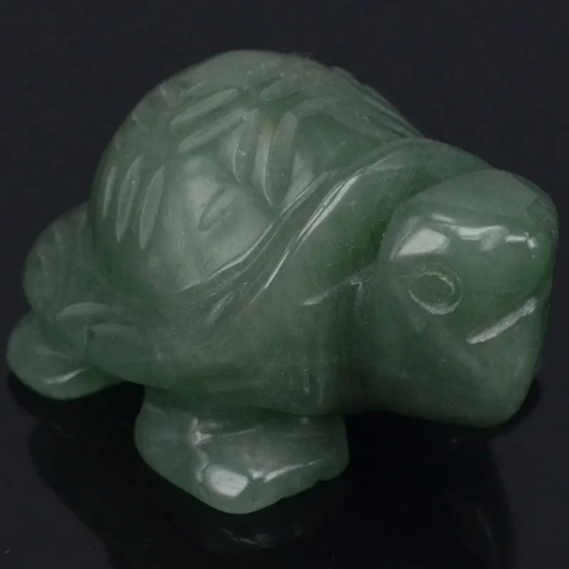 

2inch Natural Green Aventurine Turtle Tortoise Gems Carving Crafts Stone Figurine Chakra Healing Reiki Stone