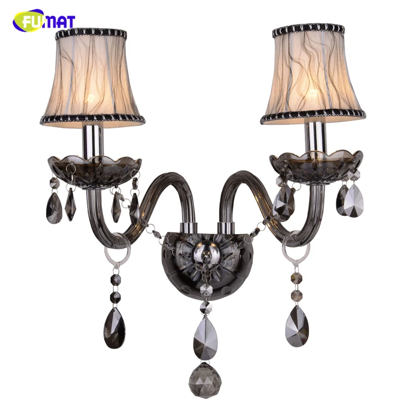 FUMAT Brief Crystal Wall Lamp For Living Room Bed Room LED Fabric Shade Smoky Gray K9 Crystal Lights Hotel Aisle Wall Lights
FUMAT Brief Crystal Wall Lamp For Living Room Bed Room LED Fabric Shade Smoky Gray K9 Crystal Lights Hotel Aisle Wall Lights