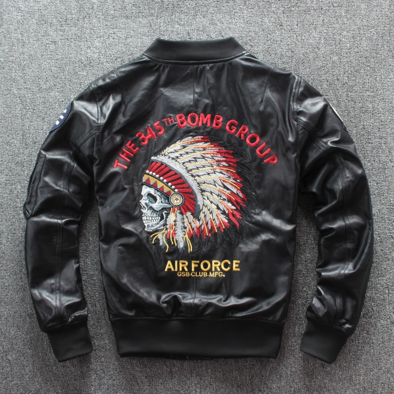 YR!Free shipping.2019 sales.Man genuine leather motor jacket.Indian style sheepskin coat.plus size leather coat.air force MA-1
YR!Free shipping.2019 sales.Man genuine leather motor jacket.Indian style sheepskin coat.plus size leather coat.air force MA-1
