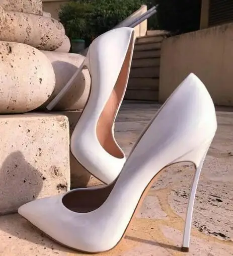 BONJEAN Wedding Dress Shoes White Pointed Toe 12CM Metal Heels Pumps High Heels Slip-on Women Dress Shoes Drop Ship
BONJEAN Wedding Dress Shoes White Pointed Toe 12CM Metal Heels Pumps High Heels Slip-on Women Dress Shoes Drop Ship