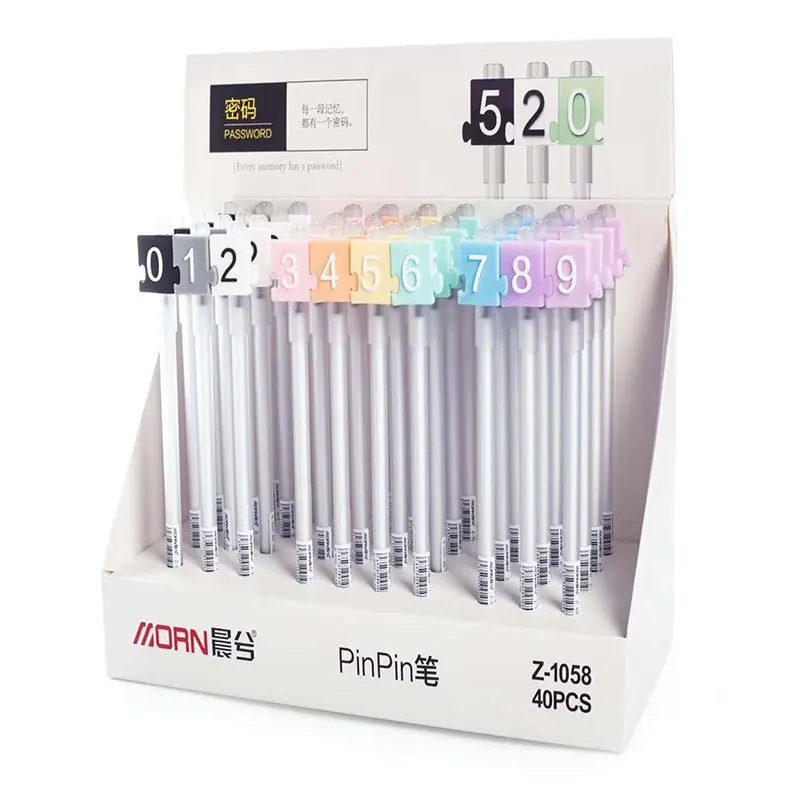 40 pcs Gel Pens Cartoon Numeric password black colored gel-inkpens for writing Cute stationery office school supplies
40 pcs Gel Pens Cartoon Numeric password black colored gel-inkpens for writing Cute stationery office school supplies
