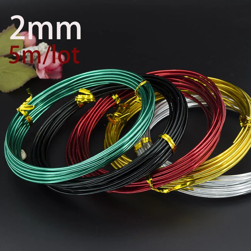 2.0mm anodized aluminum craft wire multi optional mixed colors 5m/pcs roll for jewelry findings DIY decoration
2.0mm anodized aluminum craft wire multi optional mixed colors 5m/pcs roll for jewelry findings DIY decoration