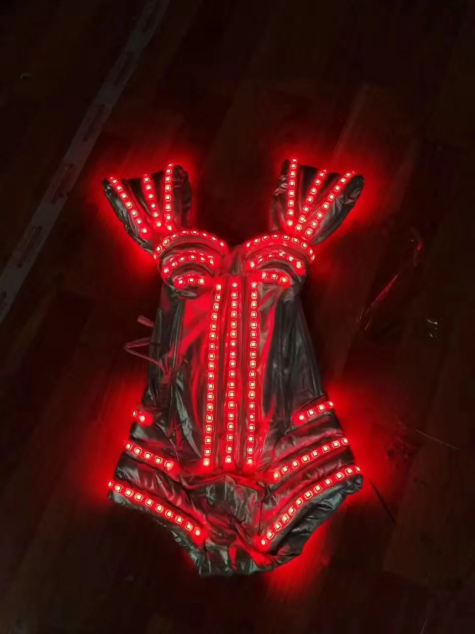 David Guetta RGB костюм робота из светодиодов/led бальный костюм/rgb Изменение Цвета