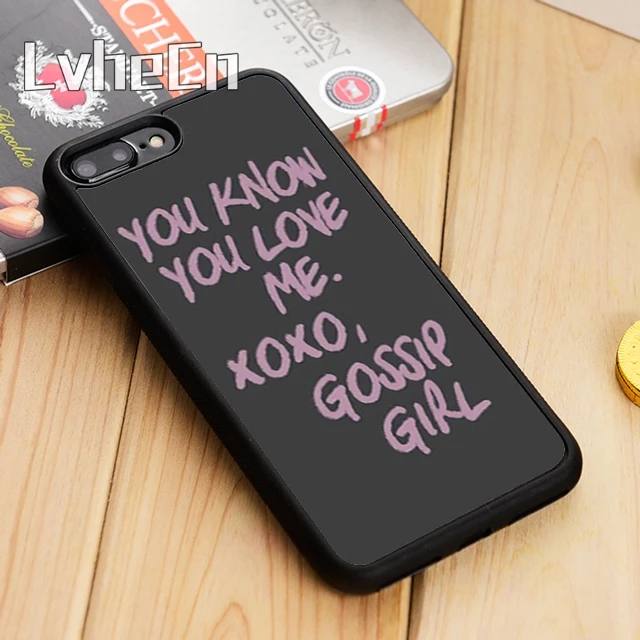 Чехол для телефона LvheCn You Love Me XOXO Сплетница iPhone 11 12 Pro X XR XS MAX 5 6S 7 8 Plus samsung s7 s8 s9