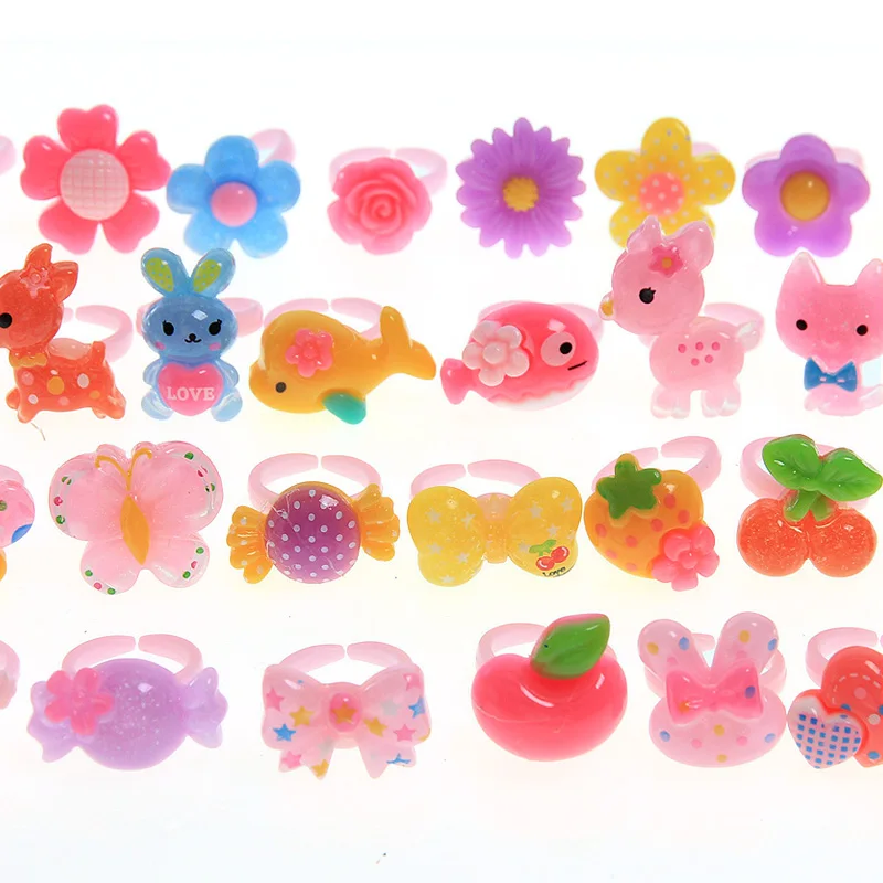 Wholesale 100pcs Children Cartoon Acrylic Resin rings Animals Flower Toy Rings for Kids Girls Christmas gift
Wholesale 100pcs Children Cartoon Acrylic Resin rings Animals Flower Toy Rings for Kids Girls Christmas gift