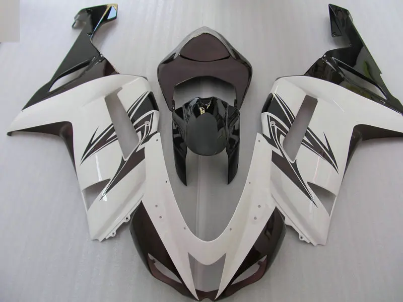 Набор обтекателей мотоцикла для KAWASAKI Ninja ZX6R 636 07 08 ZX 6R 2007 2008 zx6r ABS белый коричневый