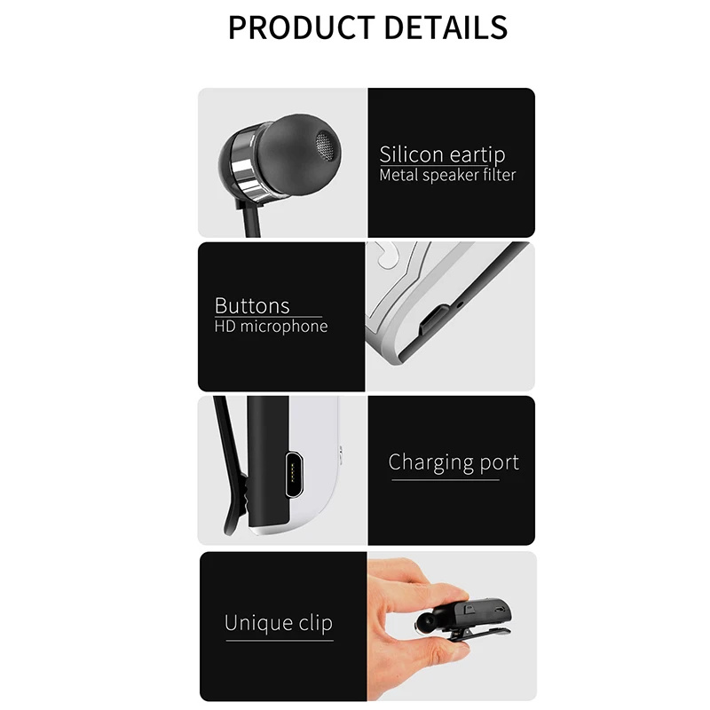 FINEBLUE UK880 Wireless Bluetooth Earphone Handsfree portability Earbud with Microphone clip Earphone
FINEBLUE UK880 Wireless Bluetooth Earphone Handsfree portability Earbud with Microphone clip Earphone