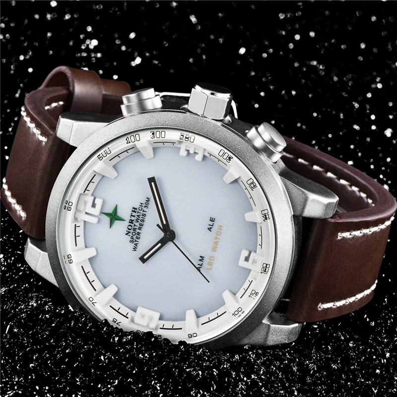 Top Luxury Brand NORTH Men Watches Casual Military Waterproof LED Digital Sport Men's Clock Male Wrist Watch relogio masculino
Top Luxury Brand NORTH Men Watches Casual Military Waterproof LED Digital Sport Men's Clock Male Wrist Watch relogio masculino