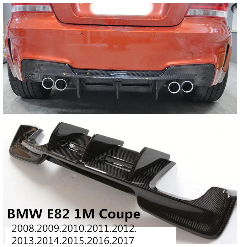 Задний спойлер для BMW E82 1M Coupe 2008 2017 из углеродного волокна диффузор бампера