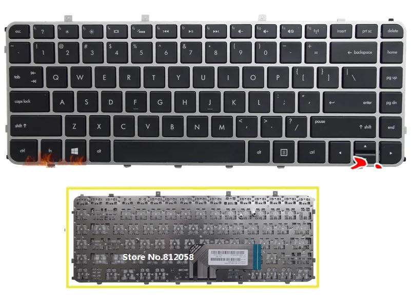 Новая черная клавиатура SSEA для ноутбука HP Envy 4 4-1000 4-1100 4-1200 envy 6 6-1000 6-1100 envy m4 m4-1000, с серебристой рамкой
Новая черная клавиатура SSEA для ноутбука HP Envy 4 4-1000 4-1100 4-1200 envy 6 6-1000 6-1100 envy m4 m4-1000, с серебристой рамкой