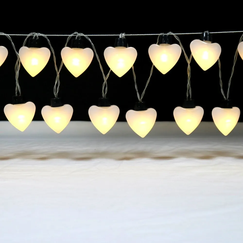 Heart light string Remote control waterproof battery box 2 meters 20 light belt remote control warm white holiday led light
Heart light string Remote control waterproof battery box 2 meters 20 light belt remote control warm white holiday led light