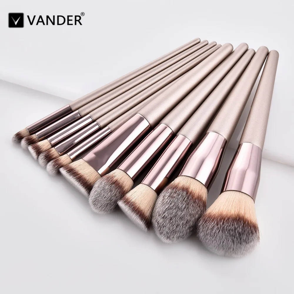 10Pcs/Set Champagne Handle Face Foundation Contour Blush Makeup Brushes Eyeshadow Brush Beauty Cosmetic Tools Kit maquiagem
10Pcs/Set Champagne Handle Face Foundation Contour Blush Makeup Brushes Eyeshadow Brush Beauty Cosmetic Tools Kit maquiagem