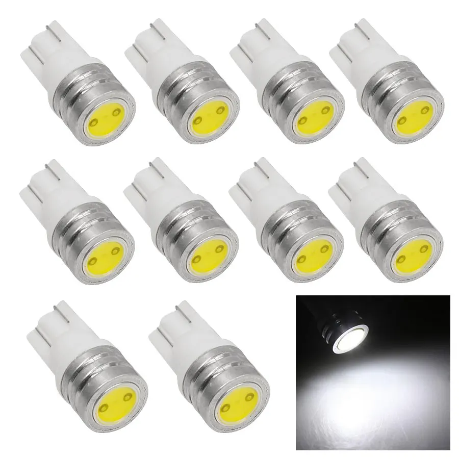 10PCS/Lot T10 1W 184 2450 2521 White LED Car Light Source High Power Auto Door Light Clearance Bulb Brake Corner Parking Light
10PCS/Lot T10 1W 184 2450 2521 White LED Car Light Source High Power Auto Door Light Clearance Bulb Brake Corner Parking Light