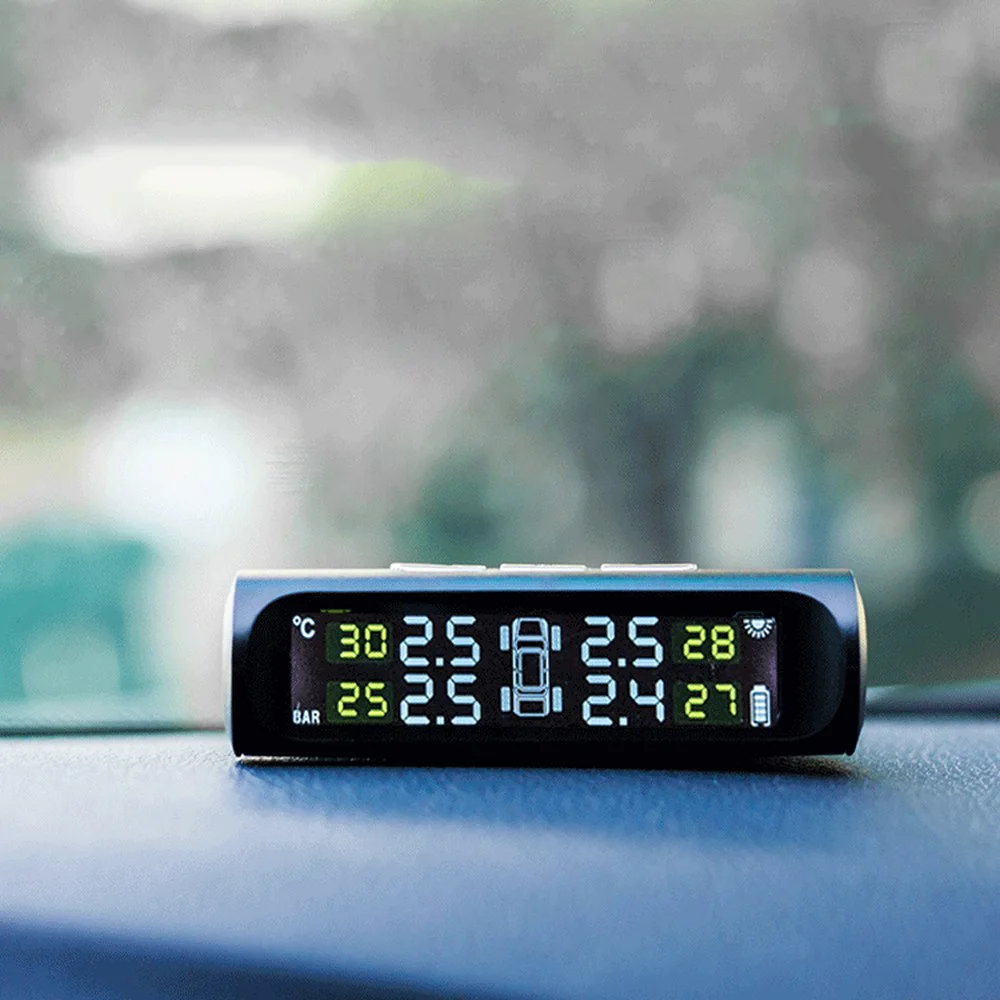 Car Wireless Solar Tyre Pressure Monitor TPMS Smart Tyre Pressure Monitoring Auto Security Alarm Digital LCD Display
Car Wireless Solar Tyre Pressure Monitor TPMS Smart Tyre Pressure Monitoring Auto Security Alarm Digital LCD Display