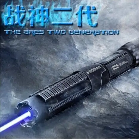 Burning Blue Laser Pointer Flashlight sight Torch 450nm 400w 400000m Focusable Lazer burn match SOS ,Camping Signal Lamp Hunting
Burning Blue Laser Pointer Flashlight sight Torch 450nm 400w 400000m Focusable Lazer burn match SOS ,Camping Signal Lamp Hunting