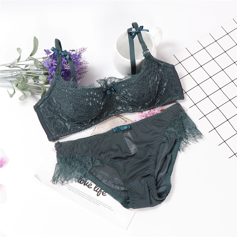 Нижнее белье push up completi нижнее с кружевом donna Прозрачное Женский комплект чашкой AB