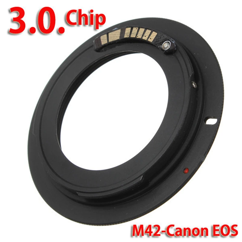 Фото AF Подтверждение M42 Крепление объектива переходное кольцо для EOS объектив Canon 500D